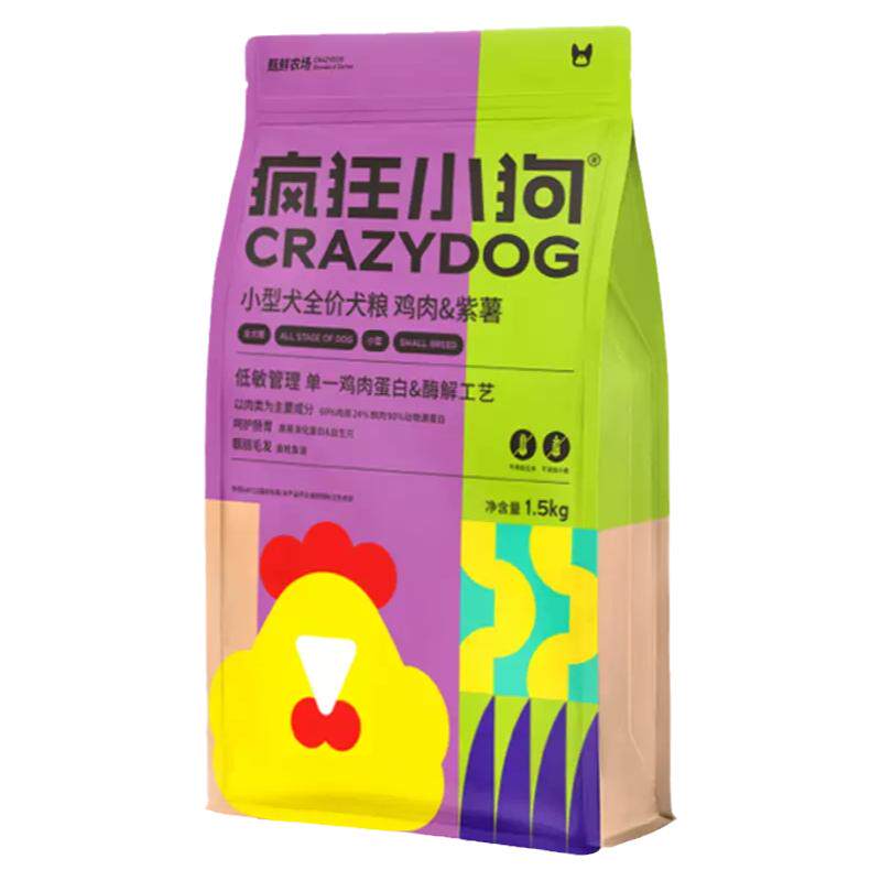 疯狂小狗鸡肉鱼油肉粒双拼狗粮