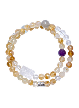 Idokawa天然水晶十二星座手链