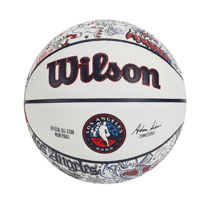 Wilson威尔胜2026NBA全明星三分大赛花球超纤室内7号篮球收藏送礼
