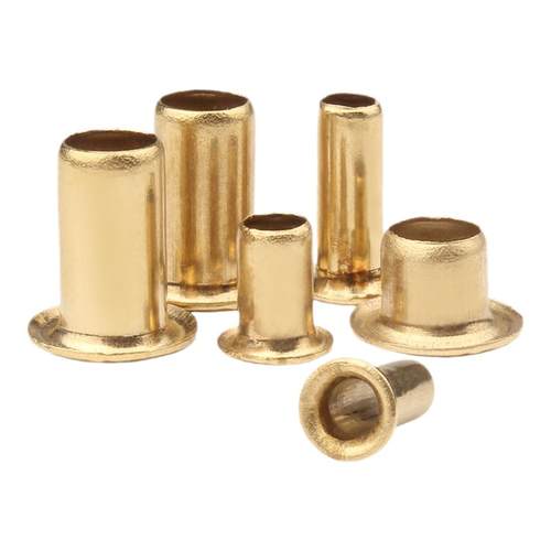 铜鸡眼铆钉空心铜铆钉气眼扣圈过孔铜件通芯卯钉M1.5/M2M3M4M5M6