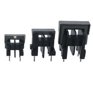 UF9.8磁芯UF10.5UF16配骨架钢夹高频变压器共模电感滤波器铁氧体