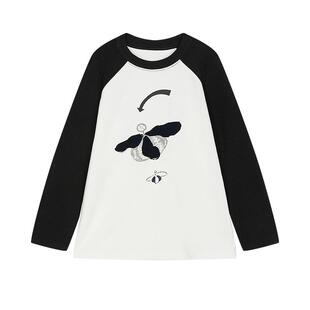 江南布衣童装时尚打底绒感保暖T恤简约时尚秋男女童jnbybyjnby