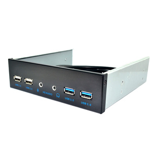 USB3.0/USB2.0光驱位带音频面板 4口真正HD-AUDIO 19PIN转U2/U3