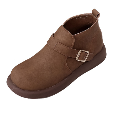 真皮勃肯鞋平底大码女鞋防滑棉鞋