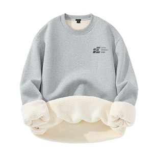 班尼路S&K系列加绒卫衣男款冬加厚圆领外套青少年百搭保暖长袖LF