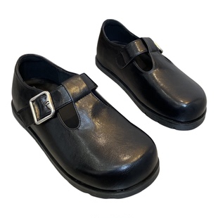 鞋子女款爆款2026新款法式黑色小皮鞋内增高勃肯鞋百搭时尚单鞋女