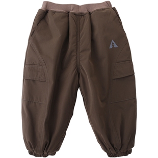 儿童冲锋裤子秋冬男童三防工装裤女童加绒加厚保暖长裤宝宝休闲裤