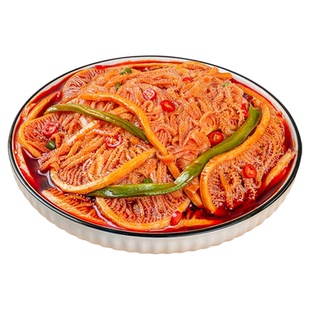 逗嘴冷吃千层肚贡菜1050g双拼红油毛肚解馋熟食小吃零食速食zb