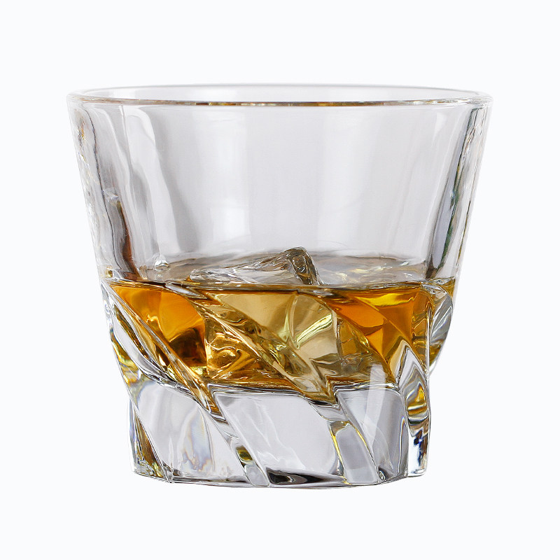 出口水晶情侣原木盒北欧风酒杯