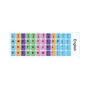 韩文俄文键盘按键PVC不粘胶贴纸定制笔记本台式电脑不干胶标签