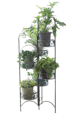 花架子户外铁艺多层旋转置物架