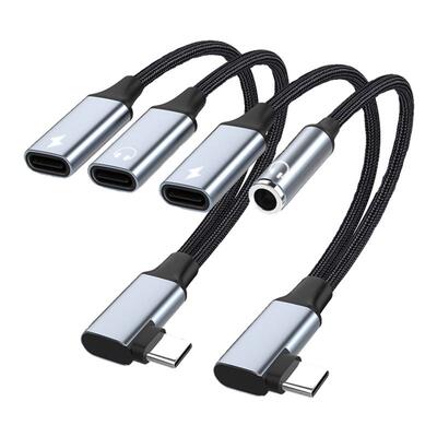 typec转3.5mm耳机转接头线充电二合一转换DAC解码手机笔记本通用
