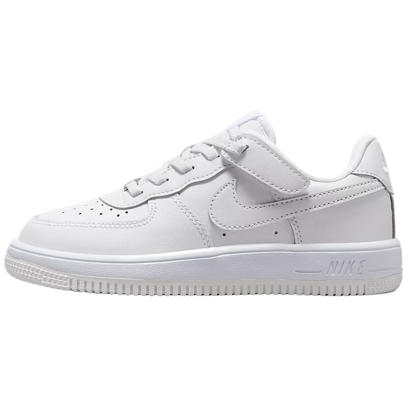 NIKE耐克小童FORCE 1小白鞋魔术贴舒适休闲运动鞋IR3985-121