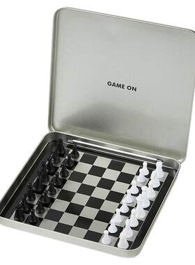 mini便携折叠金属国际象棋套装