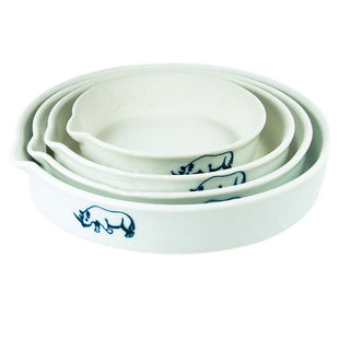 越南犀牛牌羚羊角牛角磨水盘磨犀盘磨砂陶瓷盘磨盘厚磨钵中药磨碗