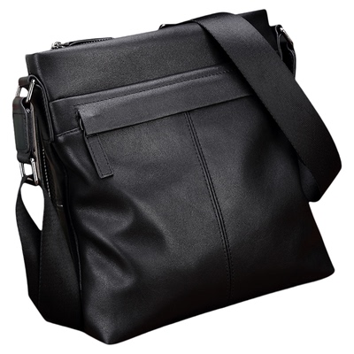 冷兽竖款韩版休闲头层牛皮男包