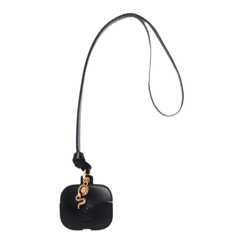 Chloe蔻依 25春夏新品CHLOE SYMBOLS粒面皮革耳机盒
