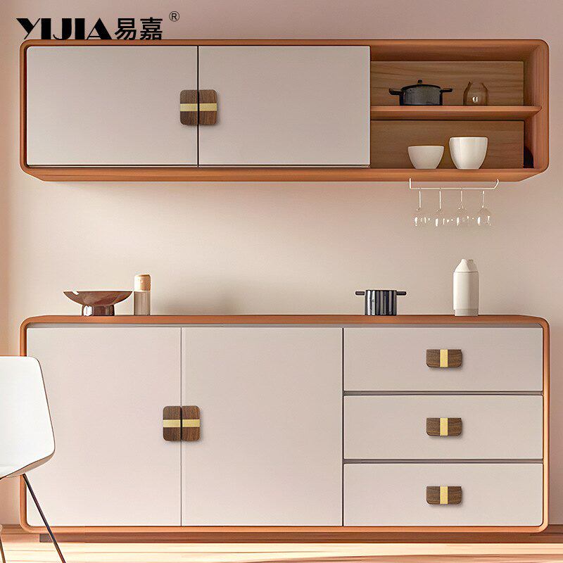 中式复古家具柜子柜门拉手实木门把手橱柜抽屉木质衣柜手柄原木风