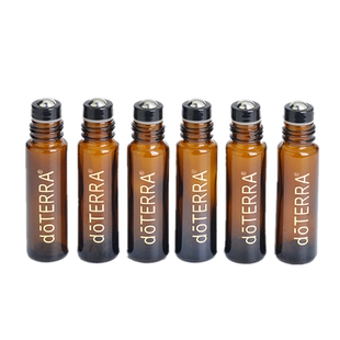 6只装10ML滚珠分装瓶精油钢珠走珠瓶避光加厚玻璃喷雾瓶小样空瓶