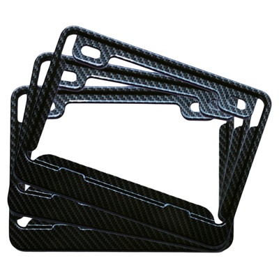 摩托车牌照框仿碳纹个性改装牌架