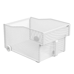 御仕家滑轮吊柜收纳盒高柜带把手储物盒厨房顶柜高位整理盒收纳筐