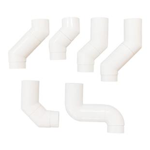 厕所蹲便器水箱改装排水管靠墙转接弯头移位移50管隐藏式偏移配件