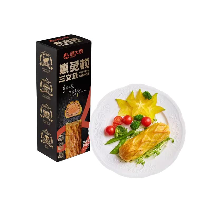 海大厨惠灵顿三文鱼烤箱加热