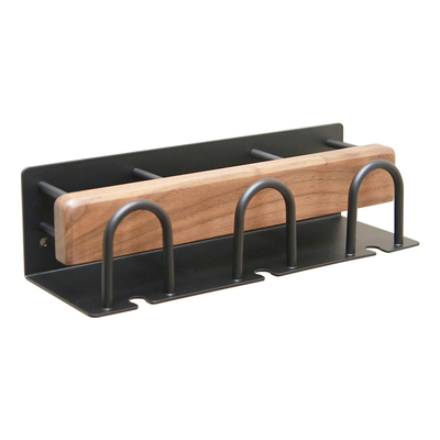 胡桃木牙刷架子置物架壁挂式免打孔高级感卫生间电动牙刷洗漱杯架