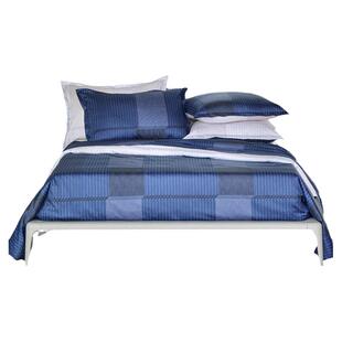 BOSS进口全棉贡缎海军蓝商务条纹纯棉高级感四件套TENNIS STRIPES