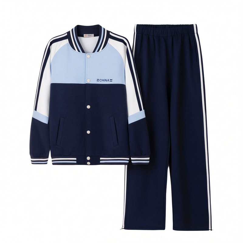 班服小学生初中生套装夏季短袖纯棉运动会校服春秋棒球服统一服装