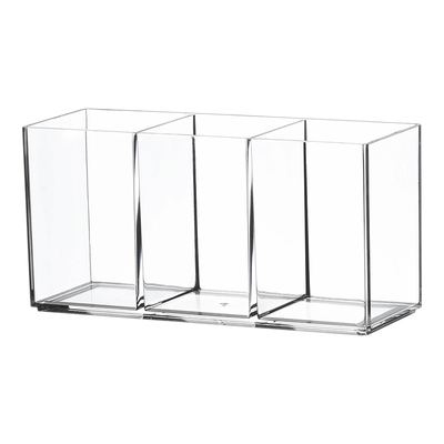 亚克力收纳盒透明盒子分格笔筒