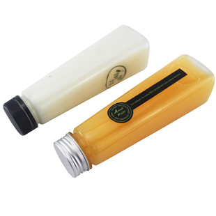 machi创意一次性PET网红果汁饮料300ml透明塑料瓶网红奶茶瓶密封