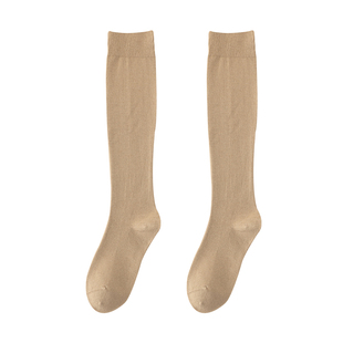 无骨小腿袜女冬季保暖高筒半截袜显瘦羊毛长袜秋冬jk长筒袜厚袜子