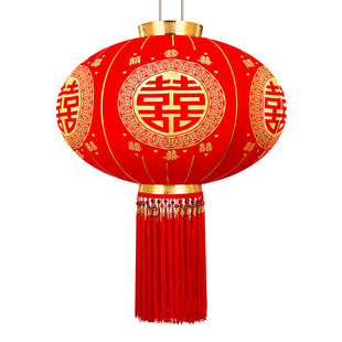 结婚喜字大红灯笼挂饰婚礼装饰阳台门口院子户外挂件灯笼婚庆用品