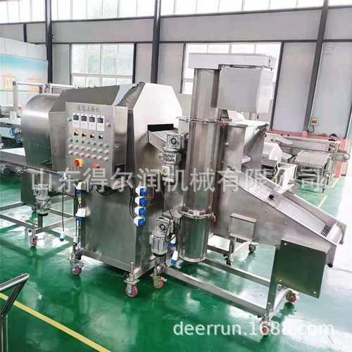 预制蔬菜裹粉机 油炸调理食品滚筒上粉机 运行平稳 适合多种产品