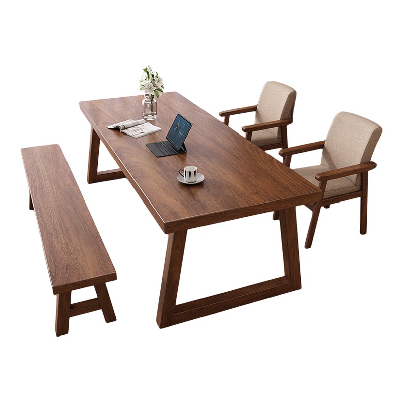 实木大板长书桌阅读学习办公