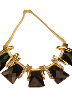 奢华装饰项链配饰锁骨链女夸张毛衣链短款衣服挂件饰品潮百搭韩国