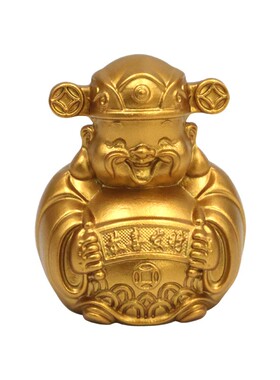 办公室家用同事桌面摆件中式黄铜