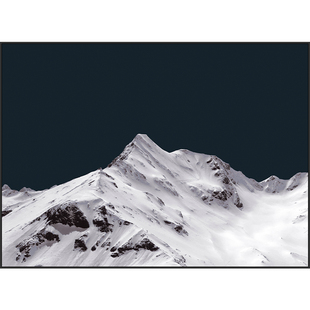 起贝雪山装饰画现代简约落地画客厅挂画北欧卧室背景墙面单幅壁画