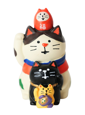 日式可爱招财猫桌面小摆件