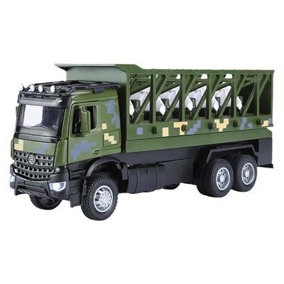 仿真见证者-136无人机发射车合金模型军事运输车摆件儿童玩具汽车