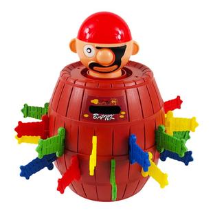 抖音网红玩具海盗桶叔叔插剑木桶刀情侣互动搞怪减压游戏解压神器