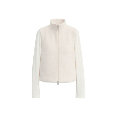 SPEAR YOUTH“轻轻附和”轻薄摇粒绒外套拼接针织双拉链修身上衣