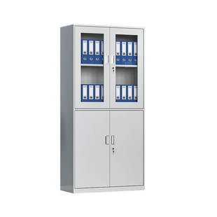 文件铁办公室大器铁皮多斗抽屉式钢制资料带锁凭证档案柜子储物柜