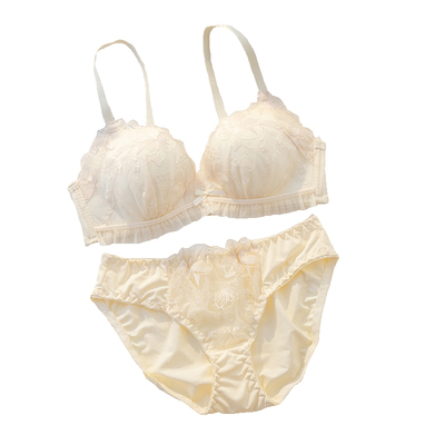 蕾丝内衣女薄款小胸聚拢无钢圈