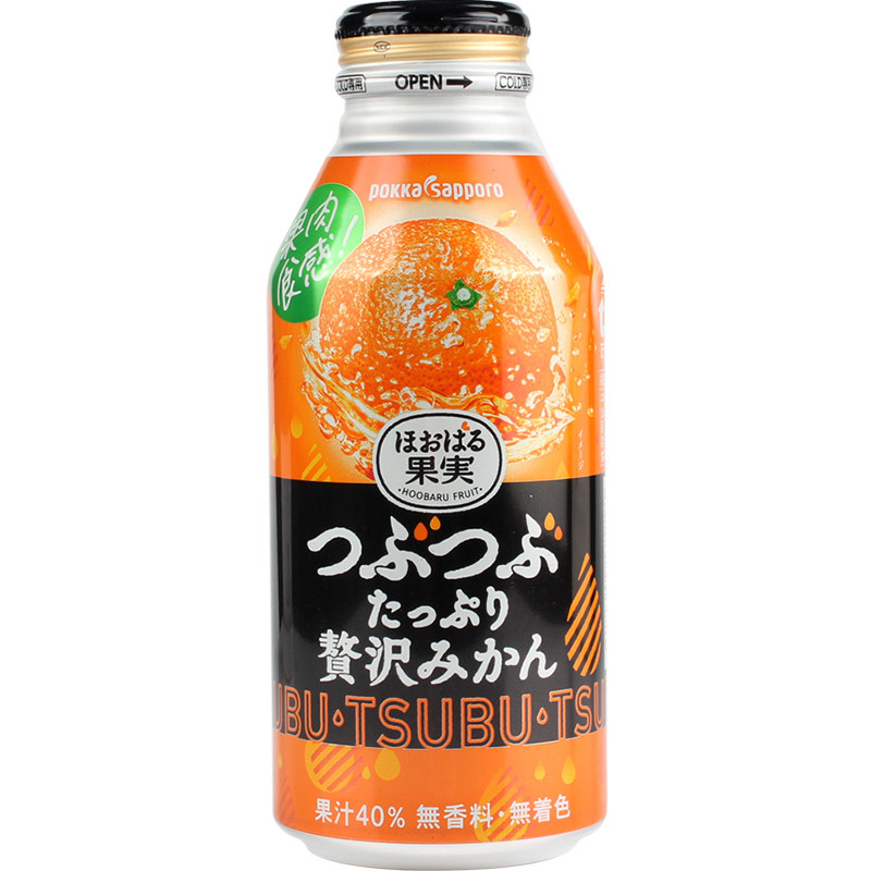 日本进口柑橘味果汁饮料百佳400g