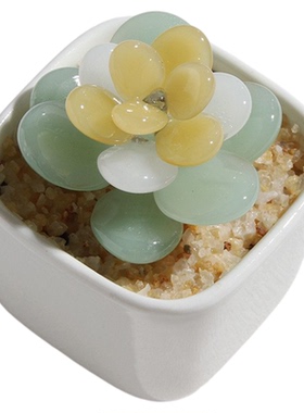 琉璃盆栽工艺品摆件玻璃制品淄博多肉豆芽仙人掌送礼物公室跨境