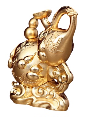 旗舰店正品2026年马年李居明吉祥物摆件化二黑客厅摆西北方葫芦霸