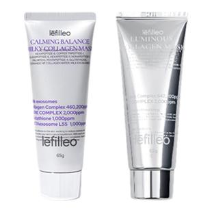 【特惠套装】Lefilleo丽菲欧光感面膜65g+色修奶皮面膜65g正品