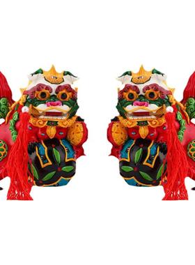 冷瓷石狮子龙中式中国风桌面摆件创意家居装饰小摆设中式创意礼品